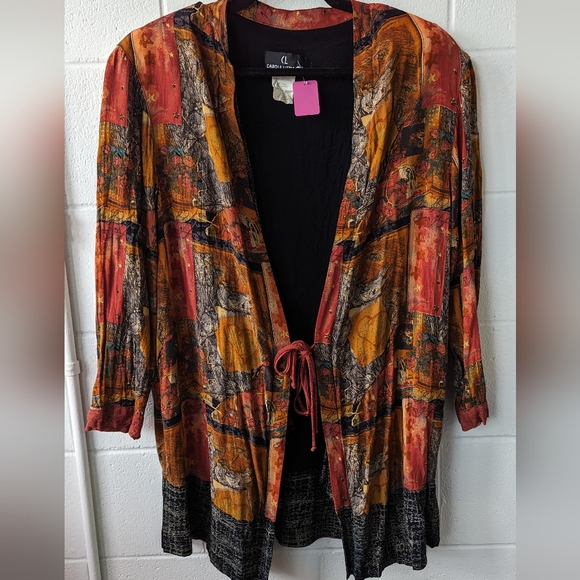 001- Unique Vintage Cardigan - Size 14 - Picture 6 of 8